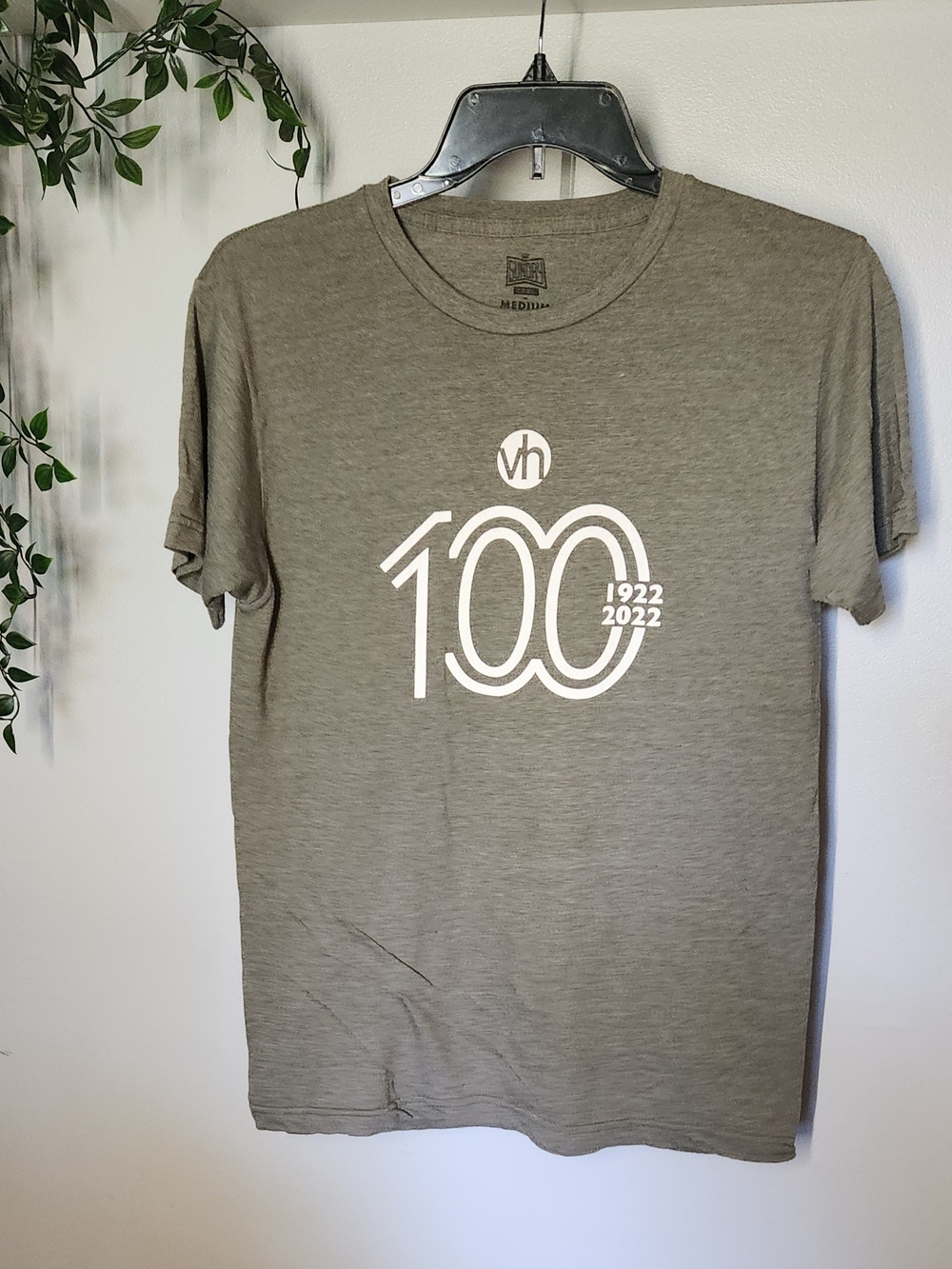 Evangelical Church Victory Hill 100 Anniversary Olive Green Men's T-Shirt Medium